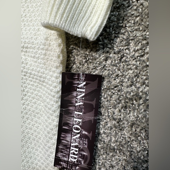 NWT Nina Leonard Cable-Knit Sweater Dress Size XL - Picture 6 of 7